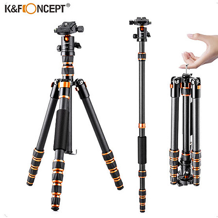 K&F Concept 152cm Carbon Fiber Camera Tripod